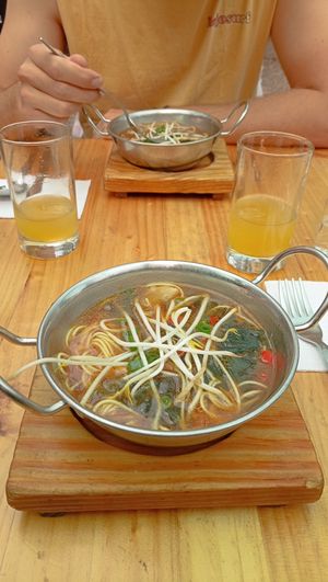 Pad Thai soup (starter, menu of the day) at Green Point in Cusco