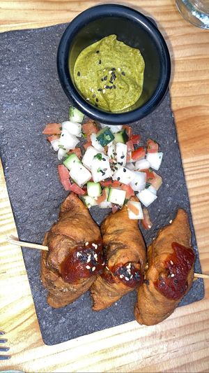 Samosas  at Green Point in Cusco