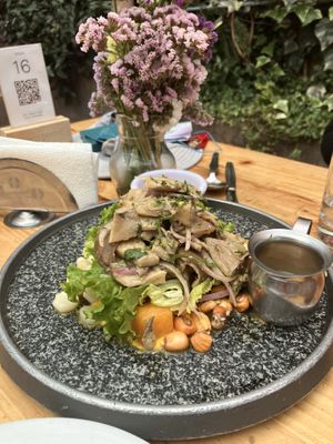 Mushroom ceviche   at Green Point in Cusco