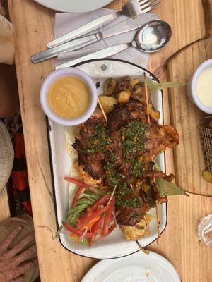 Peruvian platter  at Green Point in Cusco