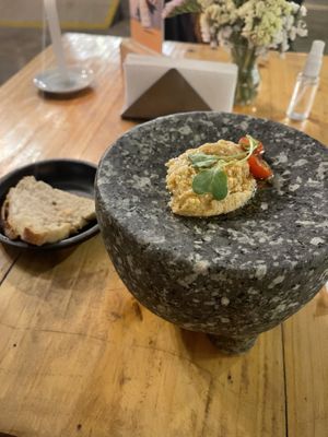 Vegan appetiser   at Green Point in Cusco