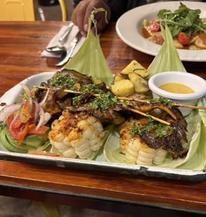 Grill plate  at Green Point in Cusco