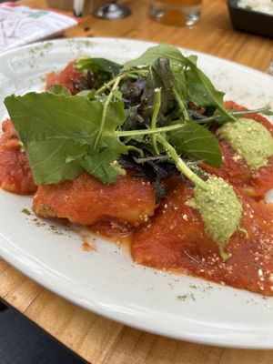 Ravioli   at Green Point in Cusco