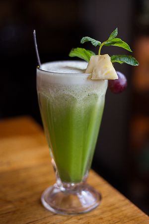 Green Smoothie with Piña at Green Point in Cusco