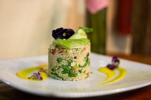 Quinoa Salad at Green Point in Cusco