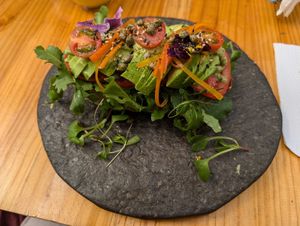Avocado toast at Green Point in Cusco