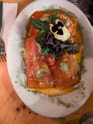 Ravioli at Green Point in Cusco