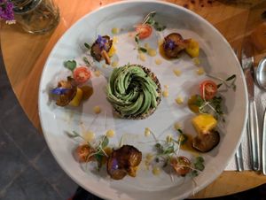 Quinoa salad at Green Point in Cusco