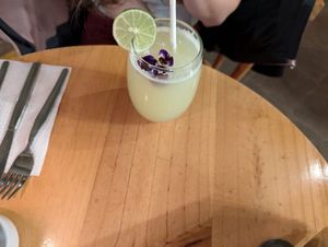 Ginger lemonade at Green Point in Cusco