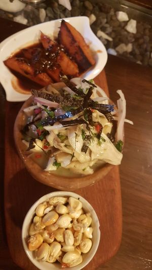 ceviche at Green Point in Cusco