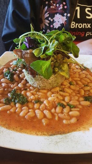 rice and beans at Green Point in Cusco
