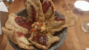 Tequeños at Green Point in Cusco