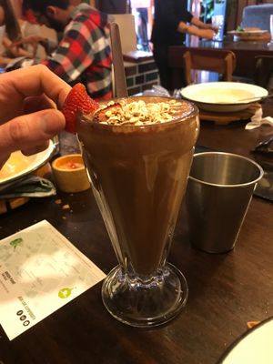 delicious smoothly! at Green Point in Cusco