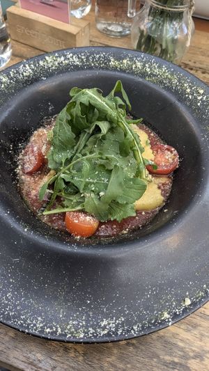 Vegan Ravioli (10/10) but small portion. Only order if you're not so hungry at Green Point in Cusco