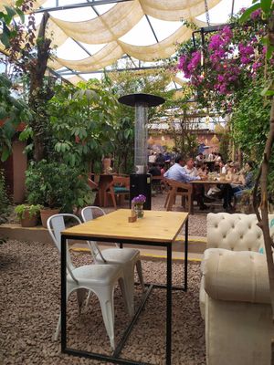 Beautiful garden at Green Point in Cusco