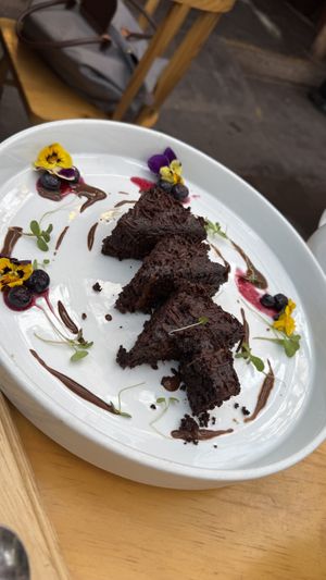 Torta de chocolate  at Green Point in Cusco