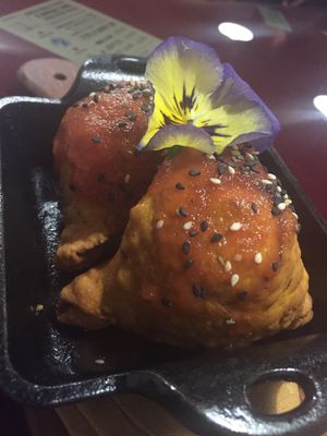 Samosas at Green Point in Cusco