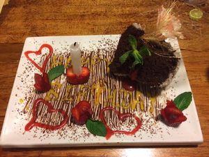 Visited green point last year with friends and family and it was my sisters partners birthday - they did us proud, we were truly touched by the cake they did for him.
Also had the cheese board and the bruschetta - it was all incredible! what a gem - you have to go! at Green Point in Cusco