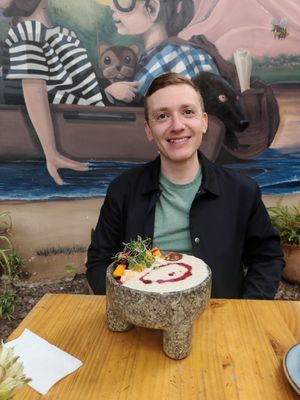 Quinoa porridge at Green Point in Cusco