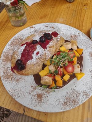 Pancakes at Green Point in Cusco