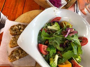 Salad at Green Point in Cusco