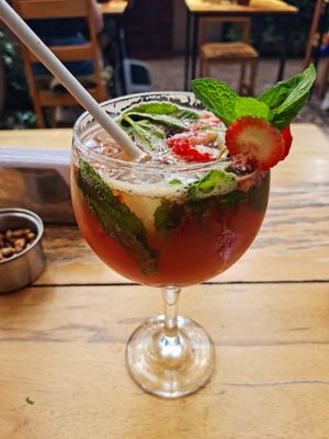 Andean kombucha at Green Point in Cusco