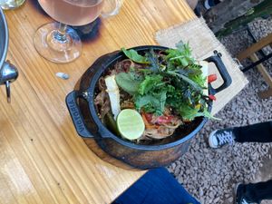Lentil dish at Green Point in Cusco