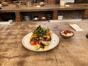 Vegan dish at Green Point in Cusco