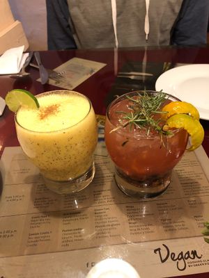 Pisco kombucha  at Green Point in Cusco