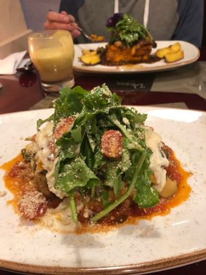 Vegan lasagna  at Green Point in Cusco