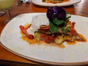 Lasagne  at Green Point in Cusco