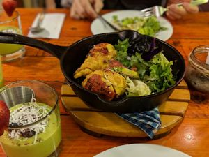 Samosas at Green Point in Cusco