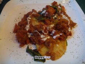 Pumpkin ravioli ... a must try! at Green Point in Cusco