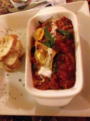 stuffed ravioli at Green Point in Cusco