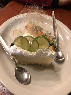 Key lime pie at Green Point in Cusco