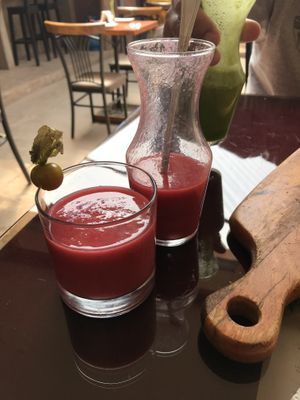 Juice at Green Point in Cusco