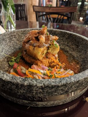 Tuca tuca afroperuvian rice and beans at Green Point in Cusco