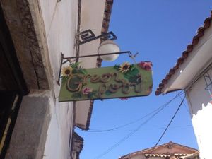 green point :) at Green Point in Cusco