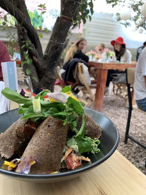 Raw wrap at Green Point in Cusco