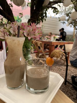 Espresso smoothie at Green Point in Cusco