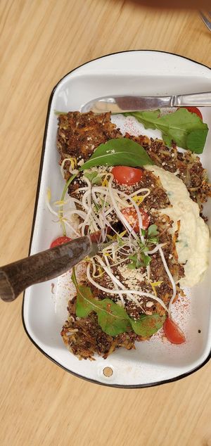 Hash Brown Crepes at Green Point in Cusco