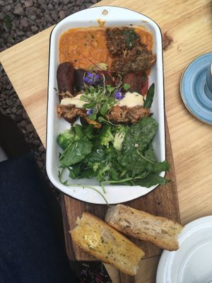 The English breakfast  at Green Point in Cusco