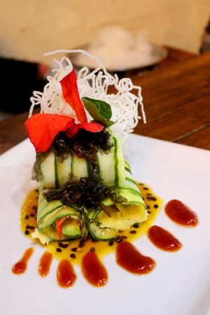 brusquetas at Green Point in Cusco