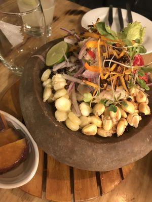 Ceviche at Green Point in Cusco