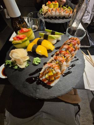 Vegan platter at Tiger Sushi Bar  in Bodo