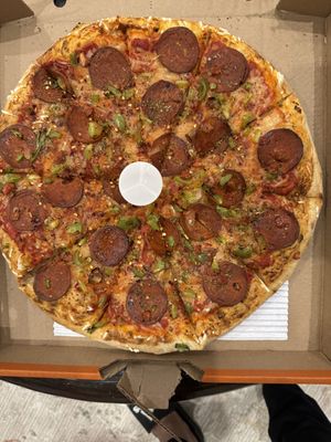 Vegan Pepperoni and Dairy Free Cheeze Pizzaa  at Pizza Pizza  in Mississauga