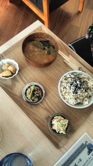 Japanese set at Aono Cafe - Namba in Osaka