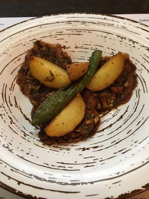 Seitán al chimichurri at Bindu in Igualada