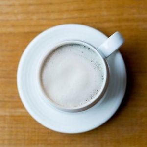 oat almond sesame latte at Wang Tea House in Hualien