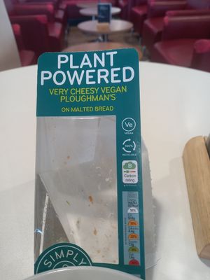 Cheesy Vegan Ploughman's Sandwich. at Bewicks  in Gateshead